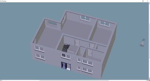 3D Darstellung von EG und OG vom Haus