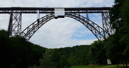 Die Müngstener Brücke zwischen Remscheid und Solingen